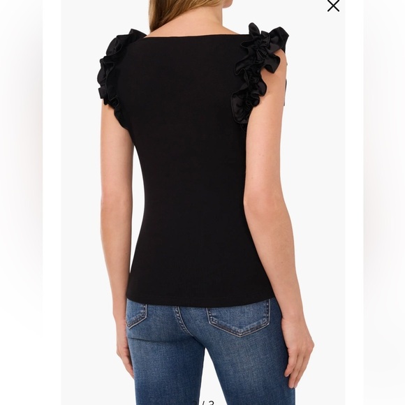 Cece Ruffle Ridge Tank nwot - Picture 2 of 5
